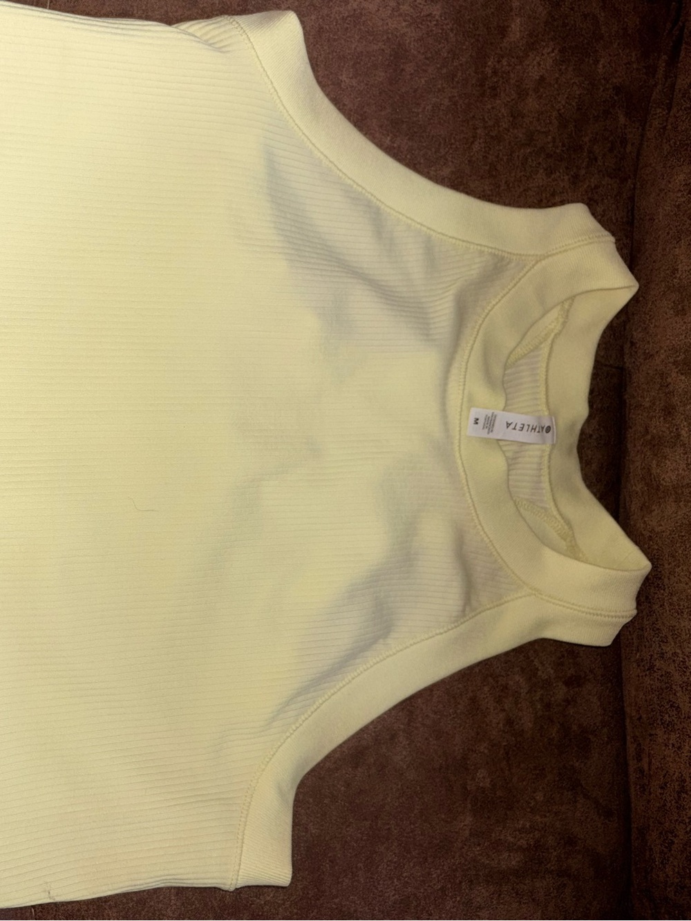 Athleta Women's Lime Green Ribbed Sweater - M